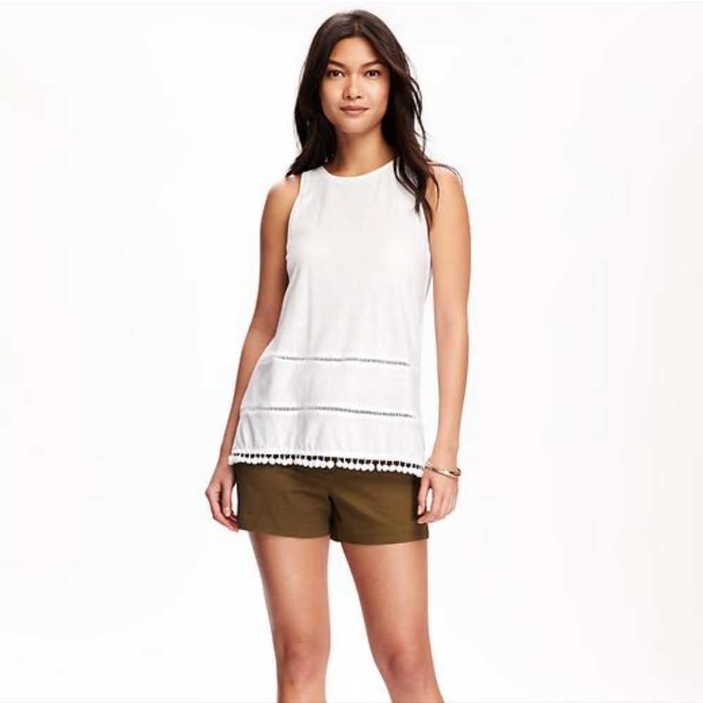 Old Navy Tassle Hem Tank Top